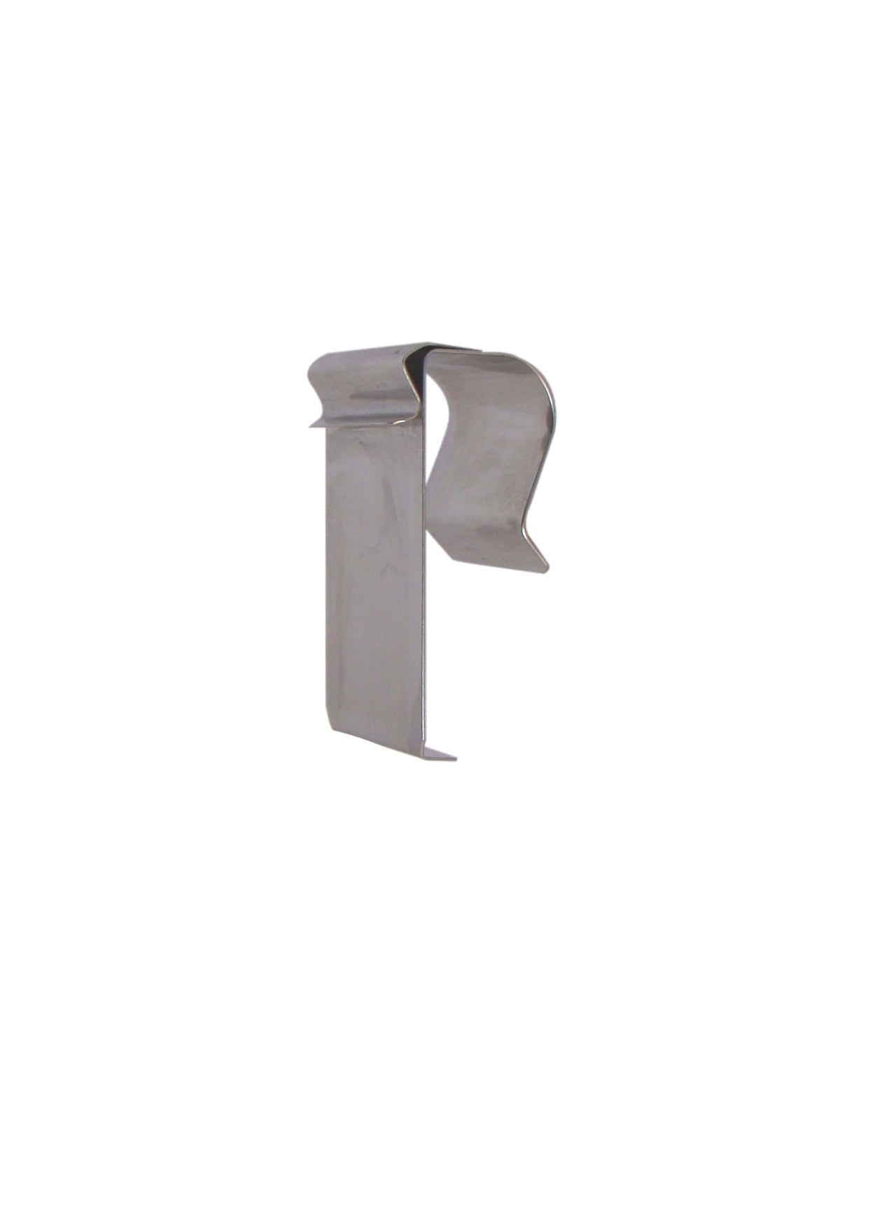 RVS klem mand/buis (recht hangend) - 20mm - Zilver - Van Erkel Winkelmaterialen