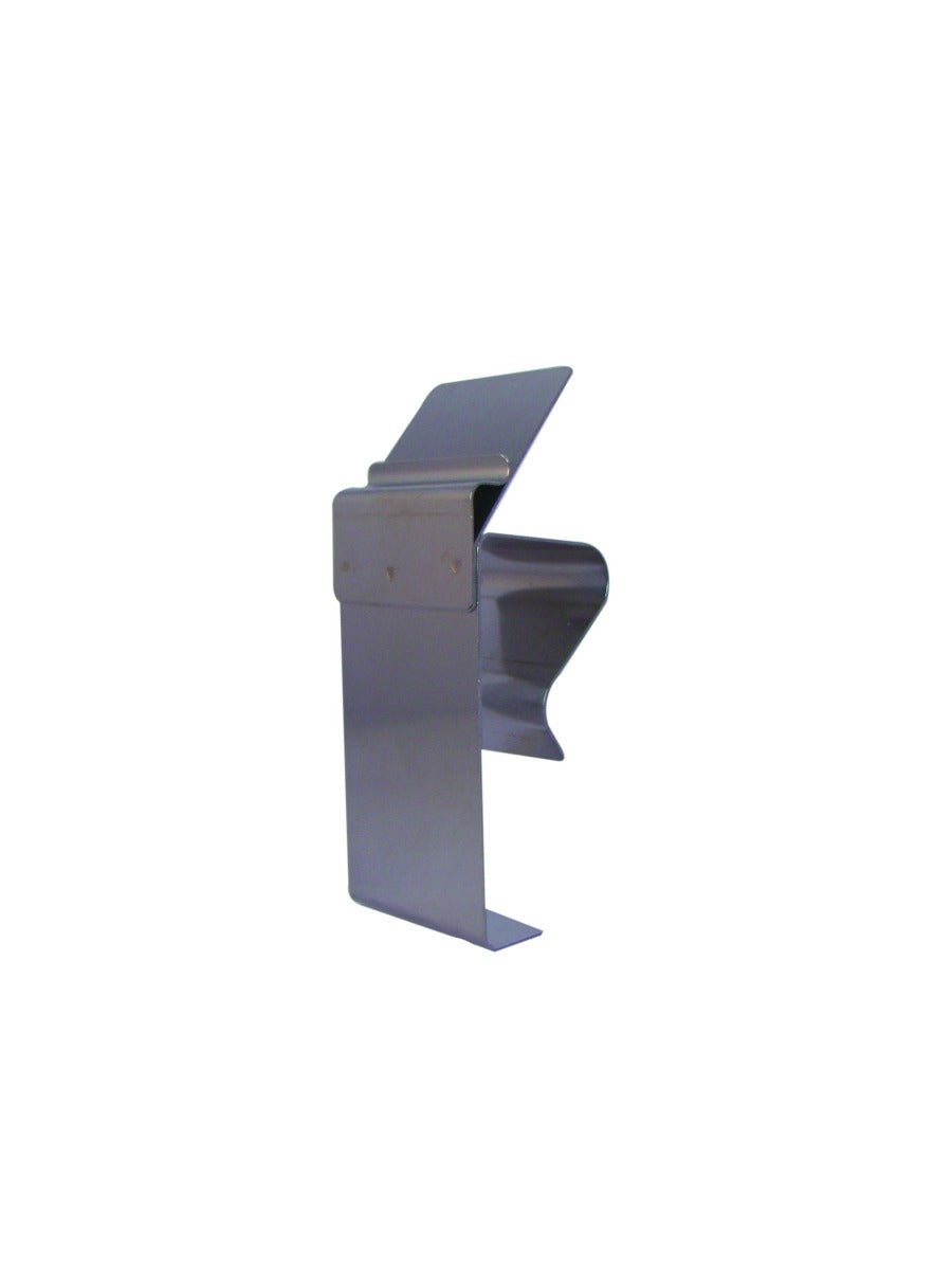 RVS klem mand/buis (schuin staand) - 25mm - Zilver - Van Erkel Winkelmaterialen