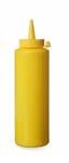 Sausfles geel (0.70L) - Ø70x240mm - Van Erkel Winkelmaterialen