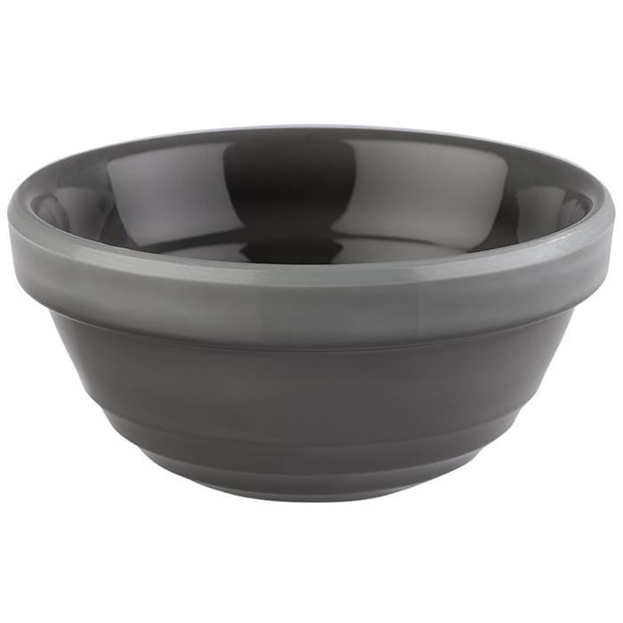 *Schaal 'Emma' - Ø230x105mm - Grijs - Van Erkel Winkelmaterialen