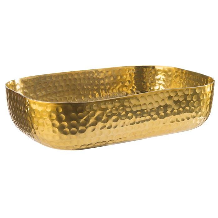 Schaal gehamerd - 155x230x60mm - Goud - Van Erkel Winkelmaterialen