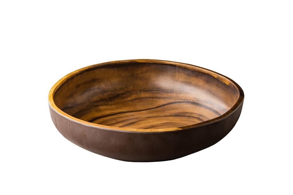 Schaal houtlook - Ø370mm - Van Erkel Winkelmaterialen
