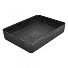 Schaal Kata - 346x260x70mm - Zwart granietlook - Van Erkel Winkelmaterialen