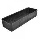 Schaal Kata - 520x173x100mm - Zwart granietlook - Van Erkel Winkelmaterialen