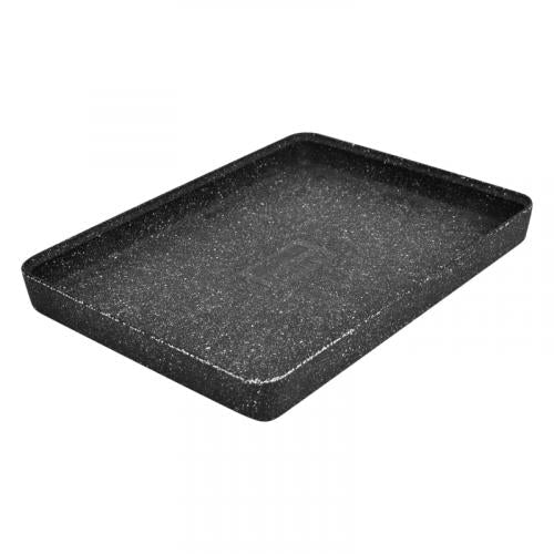 Schaal Kata - 346x260x38mm - Zwart granietlook - Van Erkel Winkelmaterialen