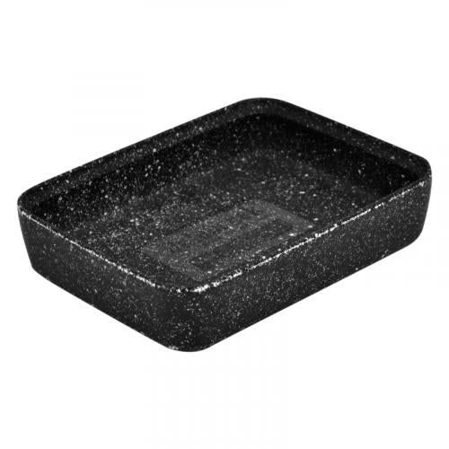 Schaal Kata - 173x130x38mm - Zwart granietlook - Van Erkel Winkelmaterialen