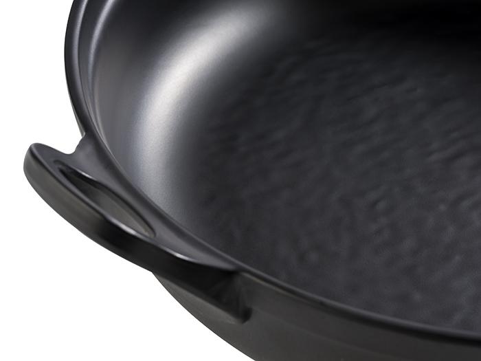 Schaal met grepen - Ø280mm - Zwart - Van Erkel Winkelmaterialen