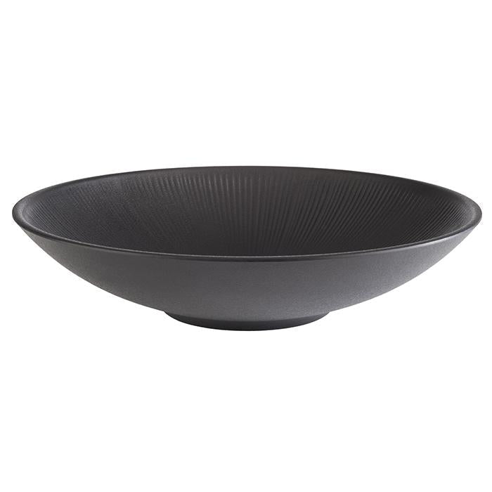 Schaal Nero laag - Ø300x70mm - Zwart - Van Erkel Winkelmaterialen