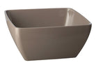 *Schaal vierkant taupe - 130x130x60mm - Bruin - Van Erkel Winkelmaterialen