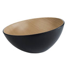 Schaal zwart/hout - Ø285mm - Van Erkel Winkelmaterialen