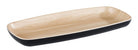 Schaal zwart/hout - 270x120mm - Van Erkel Winkelmaterialen