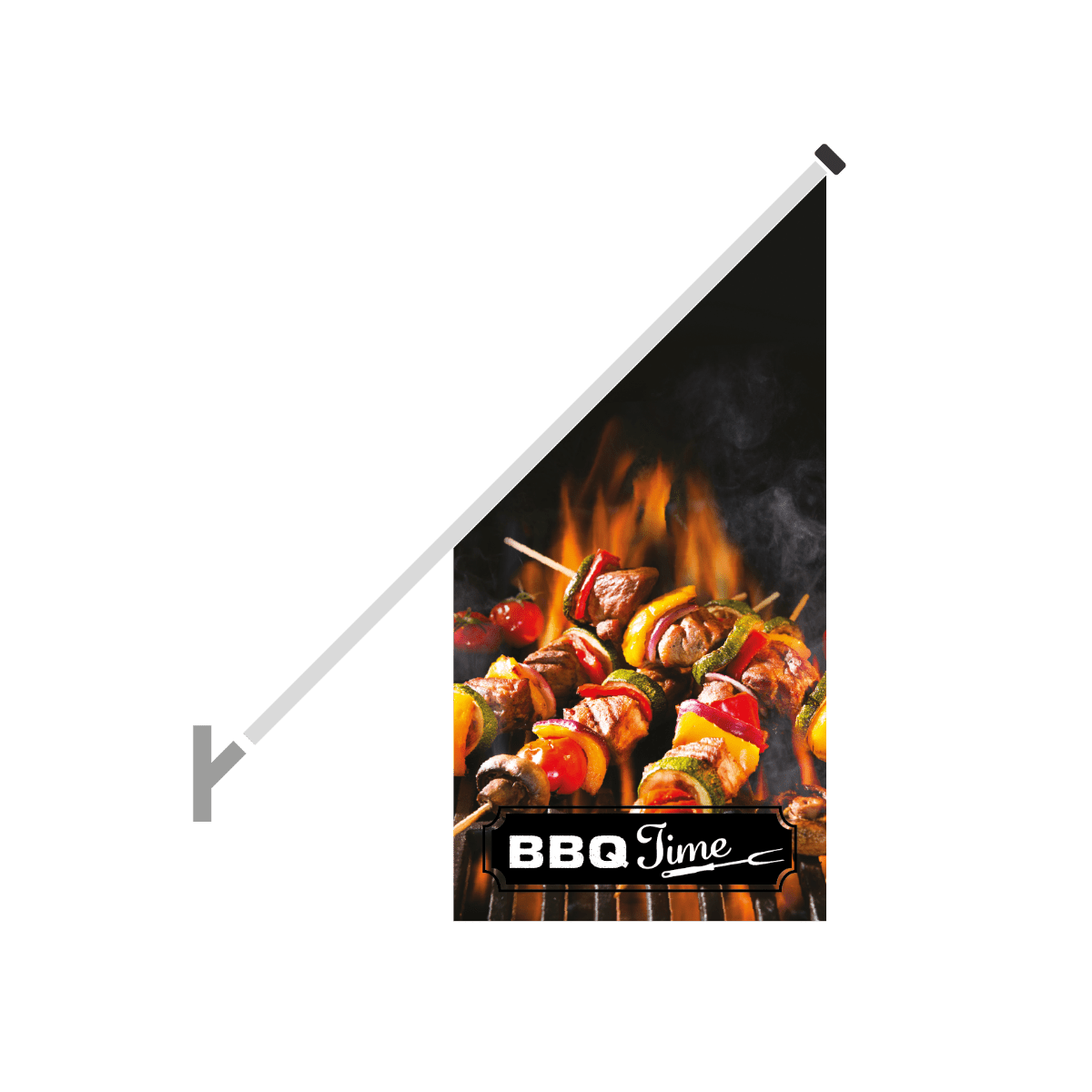 Schuine gevelvlag "BBQ" - 680x680x1360mm - Van Erkel Winkelmaterialen