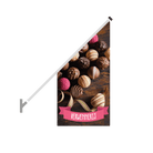 Schuine gevelvlag "Bonbon verwennerij" - 680x680x1360mm - Van Erkel Winkelmaterialen