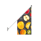Schuine gevelvlag "Fruit op krijt" - 680x680x1360mm - Van Erkel Winkelmaterialen