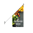 Schuine gevelvlag "Groente en meer" - 680x680x1360mm - Van Erkel Winkelmaterialen