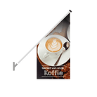 Schuine gevelvlag "Koffie" - 680x680x1360mm - Van Erkel Winkelmaterialen