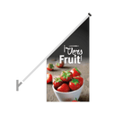 Schuine gevelvlag "Vers fruit" - 680x680x1360mm - Van Erkel Winkelmaterialen