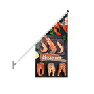 Schuine gevelvlag "Verse vis" - 680x680x1360mm - Van Erkel Winkelmaterialen
