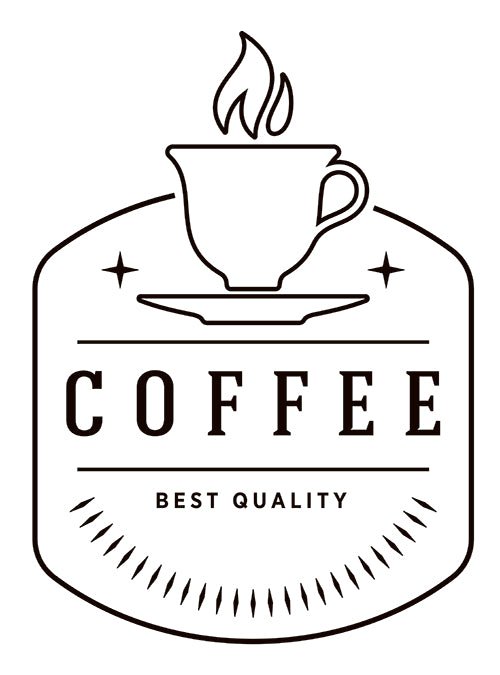 Sjabloon/stencils "Koffie" - 420x594mm (A2) - Van Erkel Winkelmaterialen