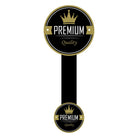 Sluitsticker "Premium Quality" - Ø50mm - Zwart - Van Erkel Winkelmaterialen