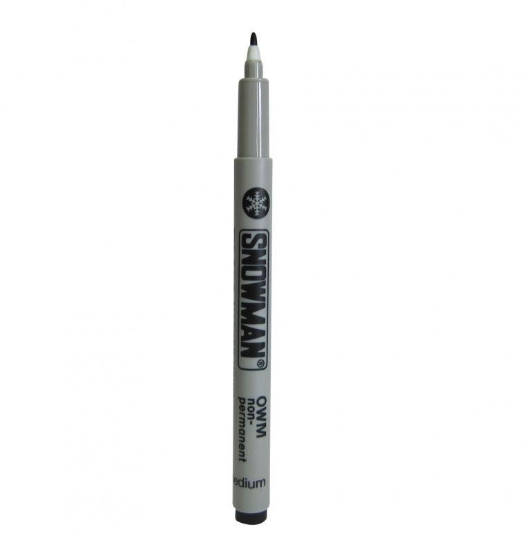 Snowman marker zwart - 1-2mm - Van Erkel Winkelmaterialen