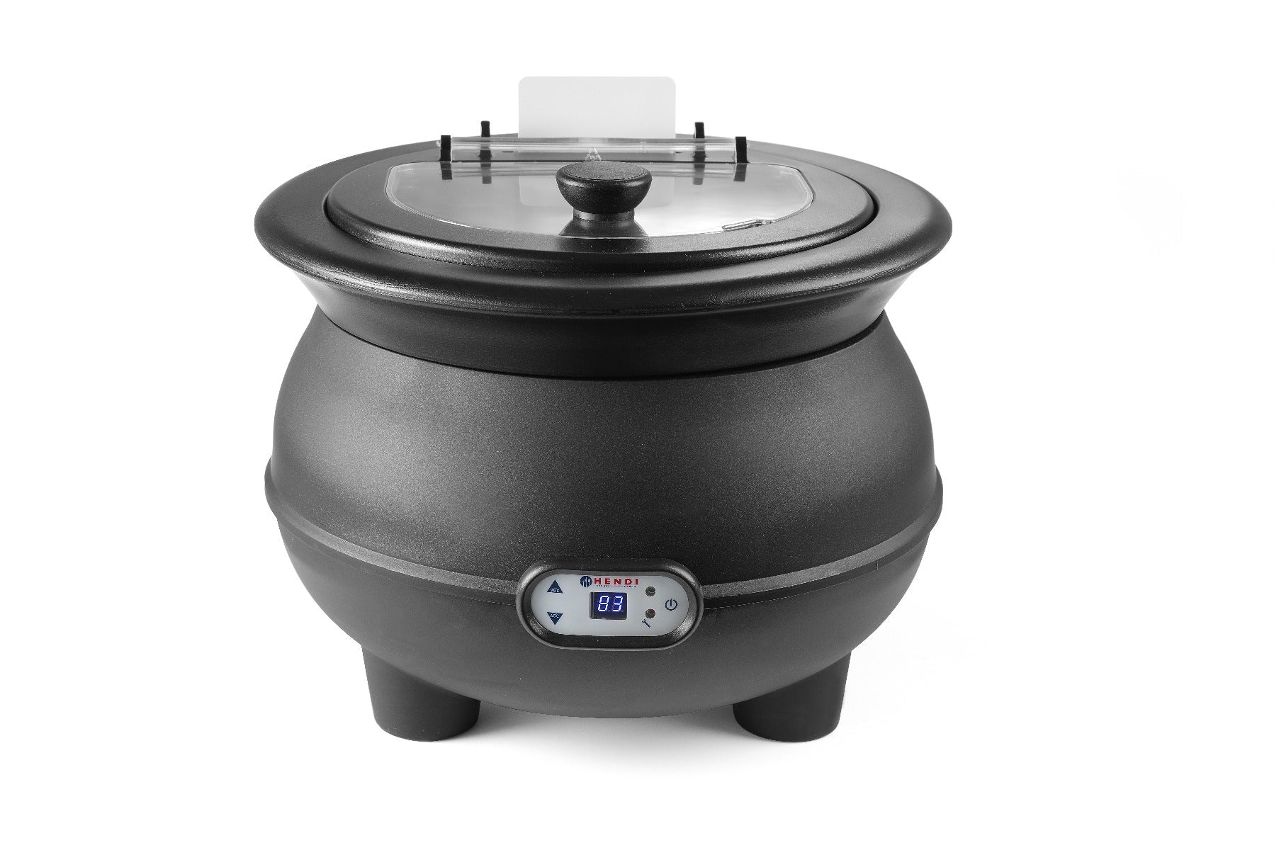 Soepketel 8L - Ø370x300mm - Zwart - Van Erkel Winkelmaterialen