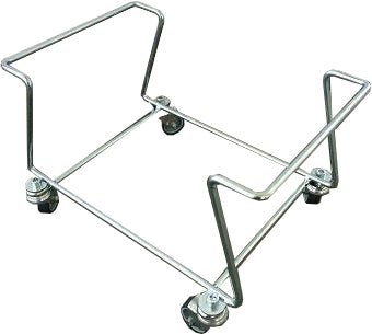 Standaard voor 22L winkelmandjes (22L) - 415x340x275mm - Zilver - Van Erkel Winkelmaterialen