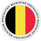 Sticker rond "België" - Ø30mm - Van Erkel Winkelmaterialen