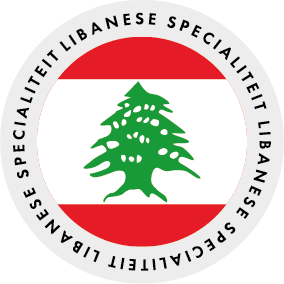 *Sticker rond "Libanon" - Ø28mm - Van Erkel Winkelmaterialen