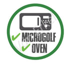 *Sticker rond "Oven en Microgolf" - Ø28mm - Van Erkel Winkelmaterialen