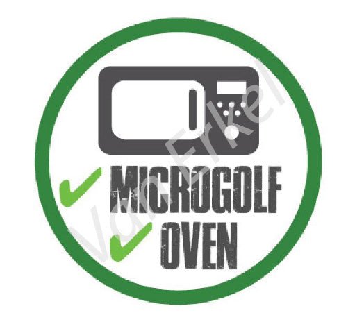 *Sticker rond "Oven en Microgolf" - Ø28mm - Van Erkel Winkelmaterialen