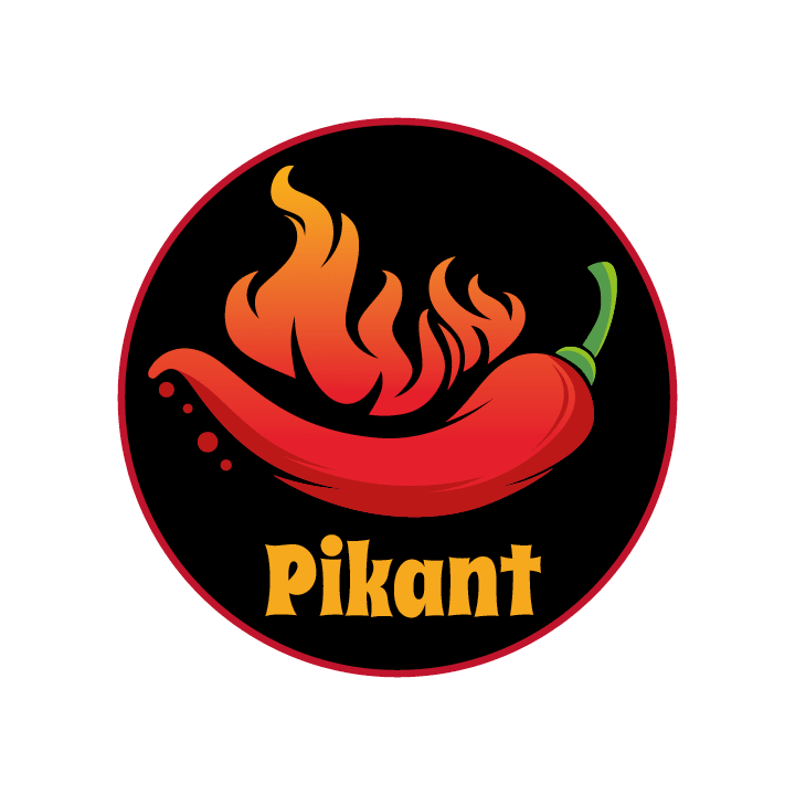 *Sticker rond "Pikant" - Ø28mm - Van Erkel Winkelmaterialen