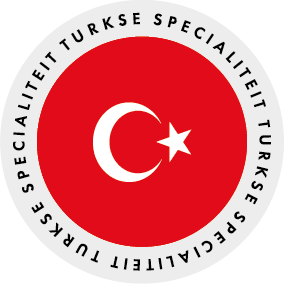 *Sticker rond "Turkije" - Ø28mm - Van Erkel Winkelmaterialen