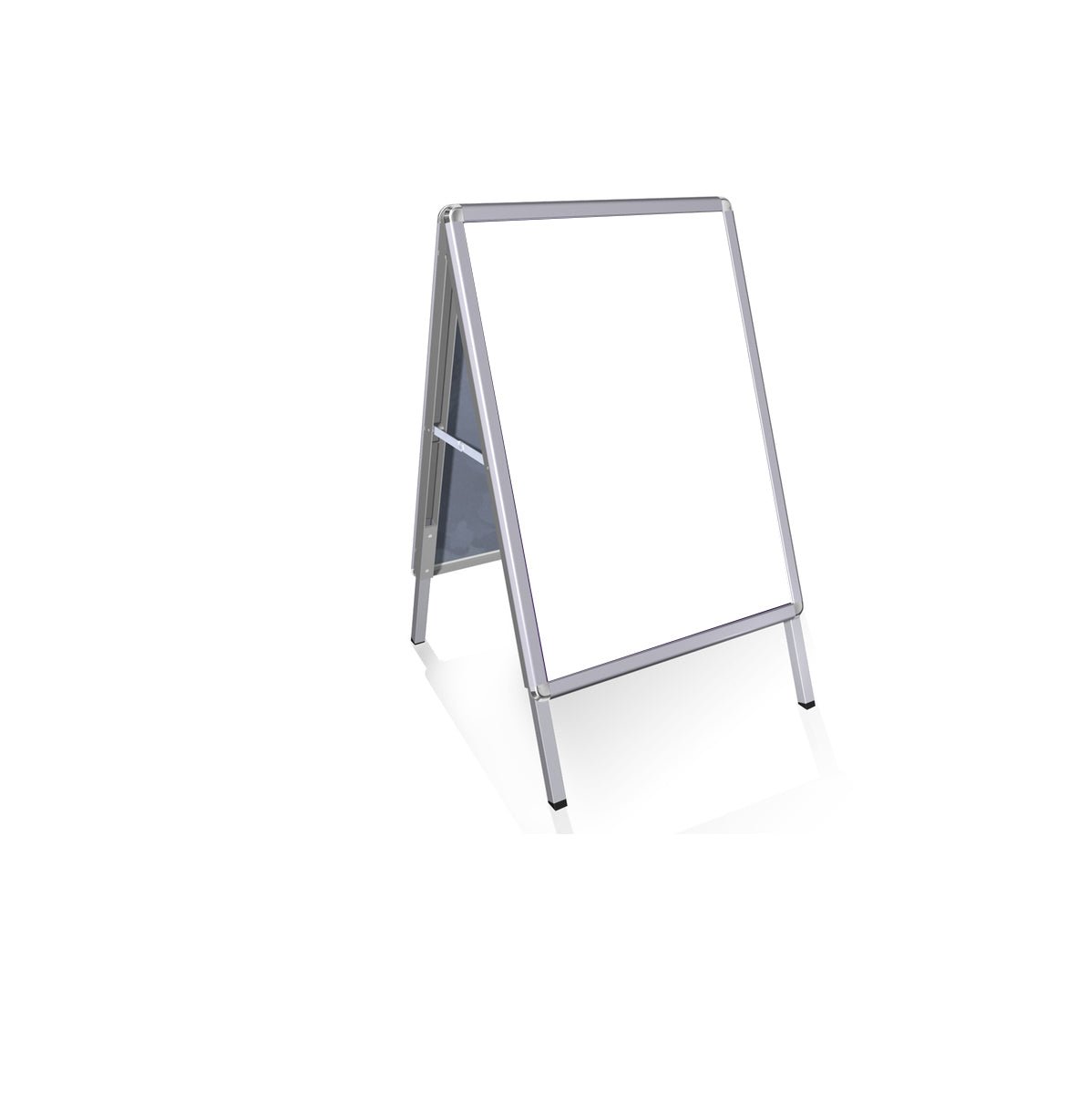 Stoepbord A-model Alu. - 420x594mm (A2) - Zilver - Van Erkel Winkelmaterialen