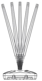 Stoepbord met vulvoet - 594x841mm (A1) - Zwart - Van Erkel Winkelmaterialen