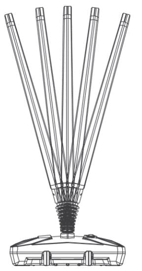 Stoepbord met vulvoet - 594x841mm (A1) - Zwart - Van Erkel Winkelmaterialen