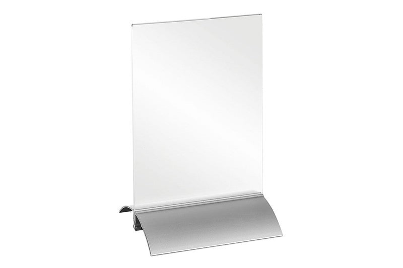 T-standaard verticaal met alum. - 105x148mm (A6) - Van Erkel Winkelmaterialen