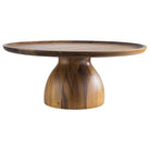Taartplateau hout hoog - Ø385mm - Van Erkel Winkelmaterialen