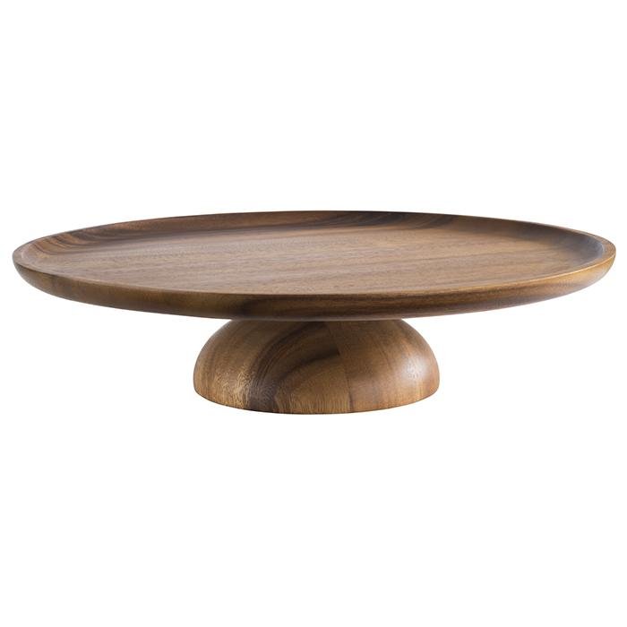 Taartplateau hout laag - Ø330mm - Van Erkel Winkelmaterialen