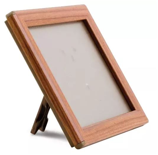 Tafelmodel kliklijst houtlook - 148x210mm (A5) - Bruin - Van Erkel Winkelmaterialen