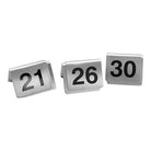 Tafelnummer set (10st) - 21-30 - Zilver - Van Erkel Winkelmaterialen
