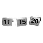 Tafelnummer set (10st) - 11-20 - Zilver - Van Erkel Winkelmaterialen