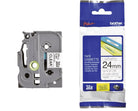 Tape TZE-151 black/clear - 24mm - Van Erkel Winkelmaterialen