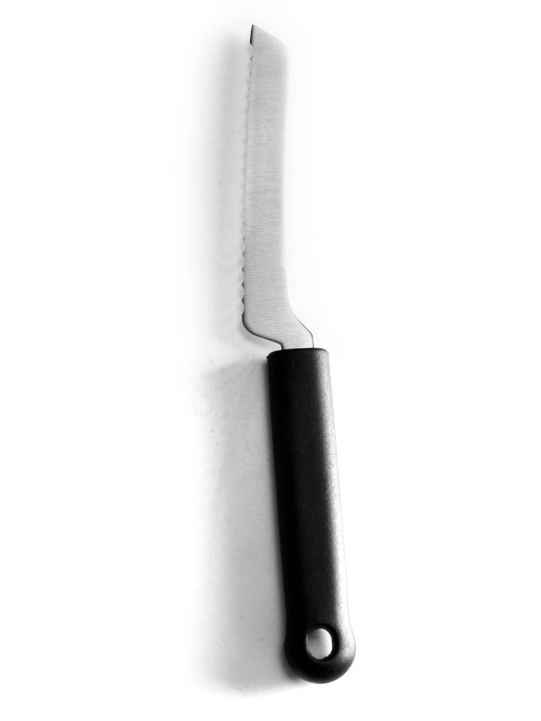 Tomatenmesje getand - 230mm - Zwart - Van Erkel Winkelmaterialen