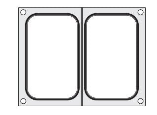 Trayseal matrix Hendi - 2x 178x113mm - Van Erkel Winkelmaterialen