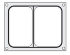 Trayseal matrix Hendi - 2x 227x178mm - Van Erkel Winkelmaterialen
