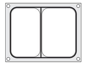 Trayseal matrix Hendi - 2x 227x178mm - Van Erkel Winkelmaterialen