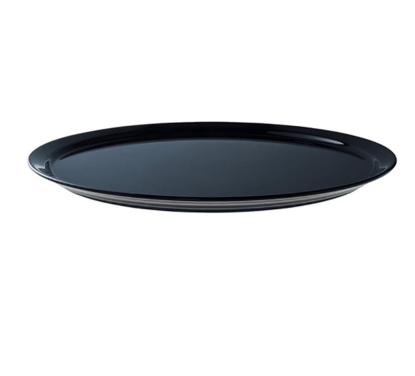 Truyts bord plat - Ø508x26mm - Zwart - Van Erkel Winkelmaterialen