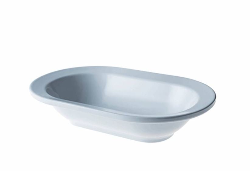*Truyts schaal ovaal - 255x180x60mm - Wit - Van Erkel Winkelmaterialen