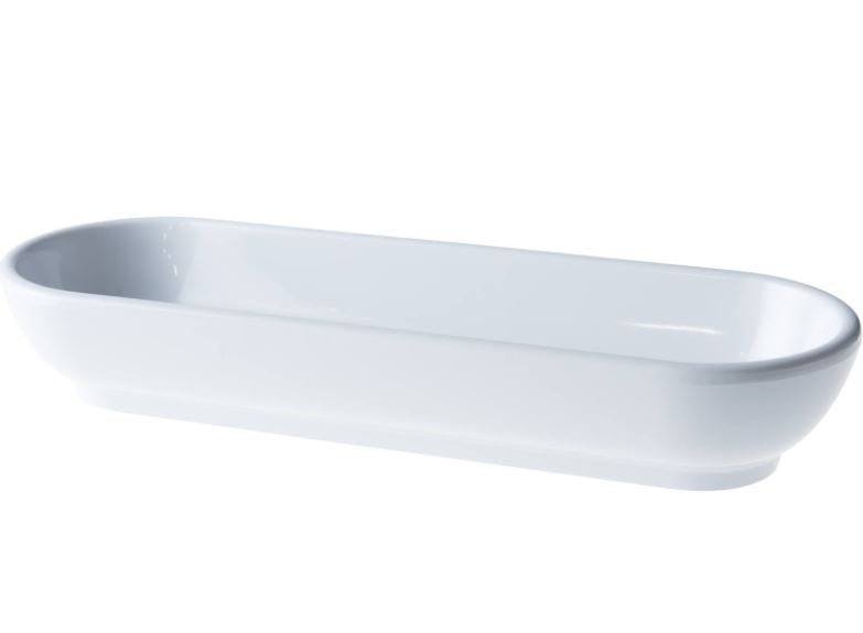Truyts schaal ovaal - 385x155x75mm - Wit - Van Erkel Winkelmaterialen